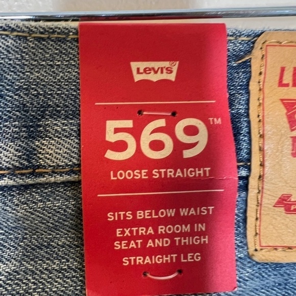 🌹 Levi's Men's 569 Loose Straight Fit Jeans 00569-1271 NWT Casual Denim Light - Picture 12 of 16